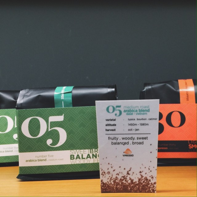 Những dòng cà phê các của Vpresso.